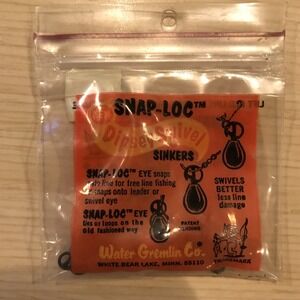 Water Gremlin Snap-Loc Swivel Sinkers (5perBag) NEW